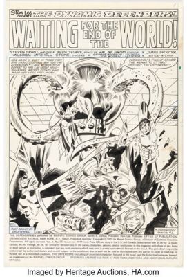 Herb Trimpe and Al Milgrom The Defenders #77 Splash Page 1 Original Art (Marvel, 1979). | Heritage