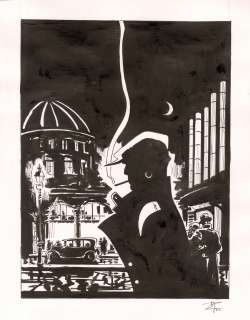 Pellejero - Corto Maltese - Nocturnes berlinois couverture de l’édition en noir et blanc