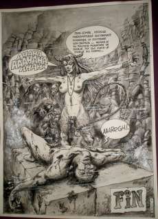 Bede-X - Planche originale - La comtesse du diable - Page volante - (1987) | Catawiki