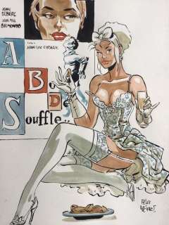 Meynet, Félix - Dessin original couleur -Â Ã€ Bout de souffleÂ  | Catawiki