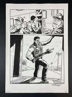 Walter Venturi - "Detective Dante #7", tavola originale. - Page volante - (2005) 