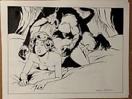 Saint Germain (Luciano Bernasconi) - Originele tekening - Mostri (Monsters) - Loose page | Catawiki