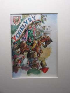 De Rode Ridder - Original watercolour illustration - published in ’Kleine Zondagsvriend’ - Loose page - (1946) | Catawiki