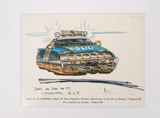 Mezieres, Jean Claude... | Lot 25 - MEZIERES, Jean Claude (1938-2022) Plaque métallique... | Drouot Estimations