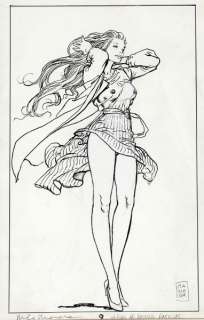 Manara | Fille de bonne famille, illustration Ã  l’encre de… | Banque Dessinée