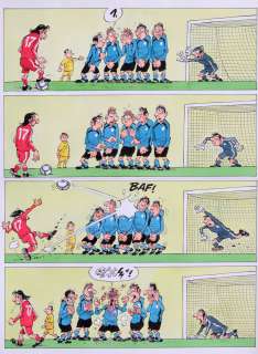 Gã¼Rsel | Les Foot furieux, ensemble de deux planches Ã  l’e… | Banque Dessinée