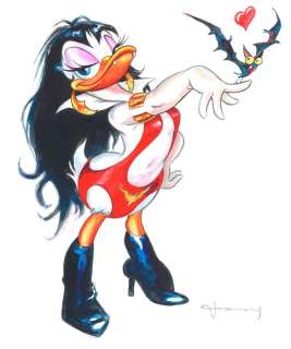 Daisy inspired by Vampirella - Large Painting - Tony Fernandez - Original Art | Catawiki