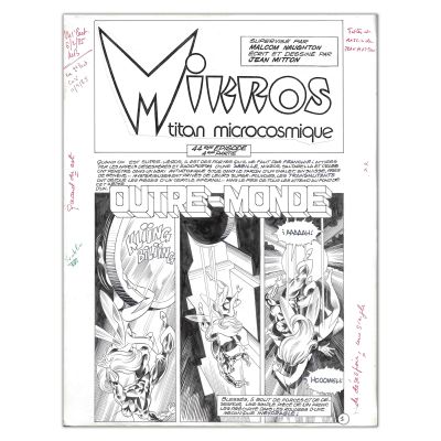 Jean-Yves Mitton | Mikros - Planches originales (triptyque) | Achetez de l’Art