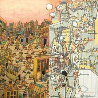 Antonio Segui & Ever Meulen | Sans titre Acrylique sur toile / Format: 100 | Millon