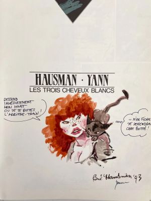 Hausman Dédicace... | Lot 274 - HAUSMAN Dédicace couleur sur l’album Les trois cheveux... | Vermot et Associés