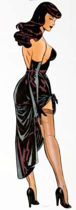 Berthet | Pin-up, bleu de coloriage Ã  l’aquarelle accompagn… | Banque Dessinée