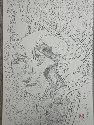 David Mack | Fall of the House of Slaughter #1 Pencil Prelim | Kirby’s Comic Art