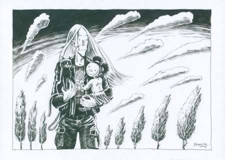 Krzysztof Owedyk, Prosiak | BÄ™dziesz smaÅ¼yÄ‡ siÄ™ w piekle, okÅ‚adka do „Ziniol” #54 | ArtKomiks Aukcje