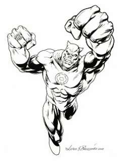 José Luis GarcÃ­a-LÃ³pez / Brett Breeding Dessin original A3 - Green Lantern Kilowog - Loose page - First edition - (2011)