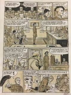 Van Liemt, Simon - Crayonné original - Les Nouvelles aventures de Ric Hochet T4 - Tombé pour la France - (2019) | Catawiki