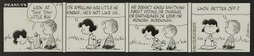 Original Peanuts Comic Strip Charles Schulz 1965 | misc / divers