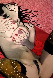 Emmanuelle Clint - illustraz. originale "Passion" cm 29x42 - Loose page - (2013) | Catawiki