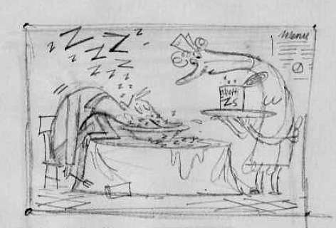 Bob Staake | Washington Post - Spaghetti’Os ($45.00) | Comic Art Collective