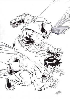 Batman vs Superman – The Dark Knight Returns Tribute | Corner4art