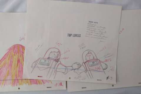 Tintin - 5 Original drawings - Tintin & Captain Haddock - On a marché sur la lune (1950-60’s) | Catawiki