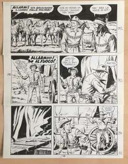 Tex n. 195 - Erio NicolÃ² - tavola originale - Loose page - (1977) | Catawiki