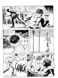 Roberto Diso | Mister No n. 32 - 3x R.Diso - Tavola Originale "i cacciatori di teste" - Page volante - Exemplaire unique - (1977) | Catawiki