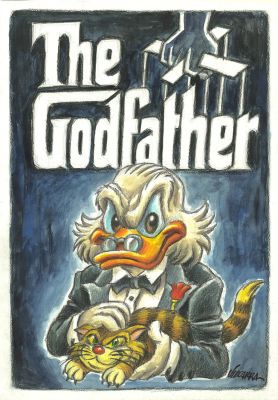 Scrooge McDuck The Godfather Tribute | Corner4art