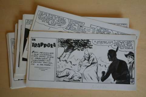 F. Gamba - 32x strisce originali - episodio completo "In Trappola" - Loose page | Catawiki
