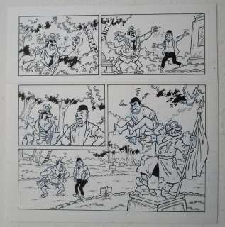 De grappen van Lambik - Originele pagina met Lambik en zijn broer Arthur, de vliegende aap - (2005) | Catawiki