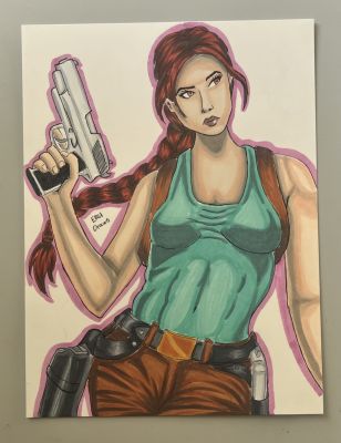 Arttrober2026 - Lara Croft by EBUDraws | Raremarq (Buy It Now)