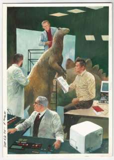 Carlo Jacono - illustrazione originale "I Paleontologi" - Anni ’70 - Loose page | Catawiki