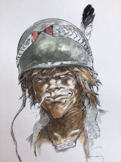 Hermann - Dessin original couleur - Jeremiah - Kurdy Malloy "Mother" | Catawiki