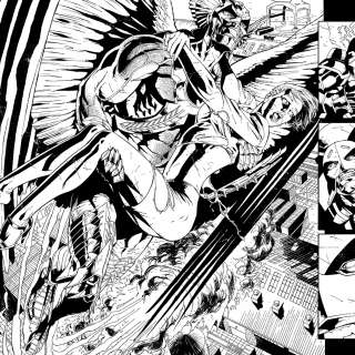 Joe Bennett, Art Thibert - Savage Hawkman #10/Pages 14&15 Dbl Page Spread