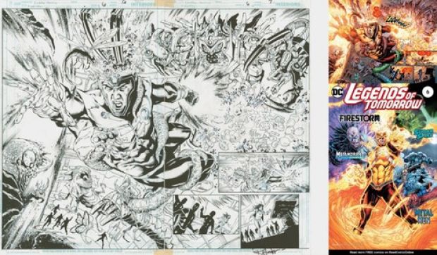 Gerry Conway Firestorm Legends of Tomorrow #6 Original Art Double Page Splash | eBay US (Buy It Now)