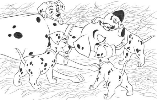 101 Dalmatians - Perdita & Puppies - Original Drawing - Jaume Esteve Signed - Pencil Art | Catawiki