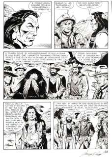 Tex Almanacco del West 2011 - 2 Tavola Originale "la citta’ del male" - Loose page - First edition - (2011) | Catawiki