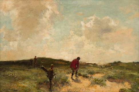 MICHAEL BROWN (1854-1957) Leven Links. [GOLF / SCOTLAND] | Swann Galleries