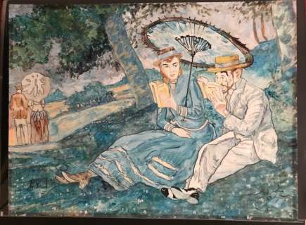 Smudja, Gradimir - Dessin original couleur - Le Cabaret des Muses | Catawiki