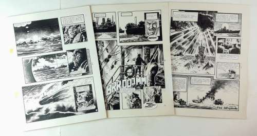 A. Martinez - E. Alcatena - 3x Tav. Origin. Conclusive "Press: Nos Veremos En Jakusumi" - Firmata - (1979) | Catawiki