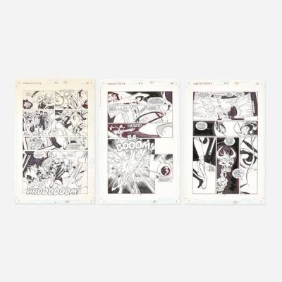 Lee Moder And Dan Davis | Lot 365 - Stars & S.T.R.I.P.E. #6 Story Page 18, 20, and 21 Original Art (DC Comics,1999) | Landry Pop Auctions