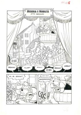 Tavola originale - Miseria e nobiltà - Title page atto 2° - Giorgio Cavazzano | eBay Europe (Buy It Now)