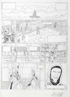Picard (Alice) - Weëna, planche n°9 Ã  l‘encre de Chine et au cra…