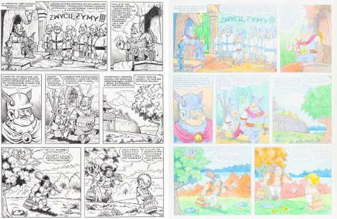 Janusz Christa (1934 - 2008) - Janusz Christa | "Kajko i Kokosz. Mirmił w opałach", zestaw nr 42, 1990