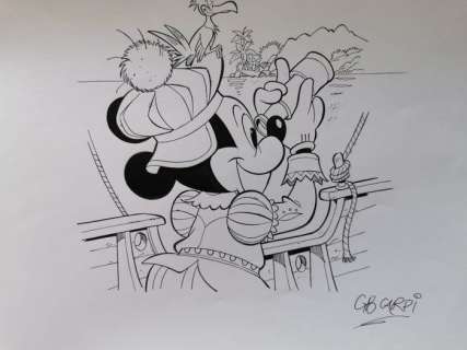 Mega 2000 #430 - Giovan Battista Carpi - Copertina originale - Loose page - (1992) | Catawiki