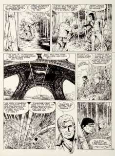 Coria - Bob Morane Les fourmis de l‘Ombre Jaune Encre de Chine pour la planche