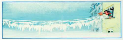 Franquin | Gaston Lagaffe - En direct de la rédaction Encre de Chine et gouache | Millon