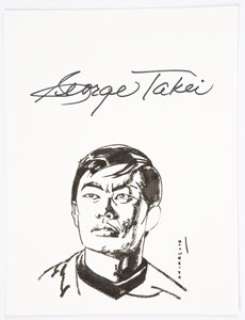 Mark Chiarello - George Takei as Ensign Sulu from Star Trek Illustration Original Art (c. 2020). A stunning - | Heritage