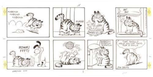 Jim Davis | Garfield Sunday Comic Strip Original Art dated 2-25-79 (United Feature Syndicate, 1979). | Heritage