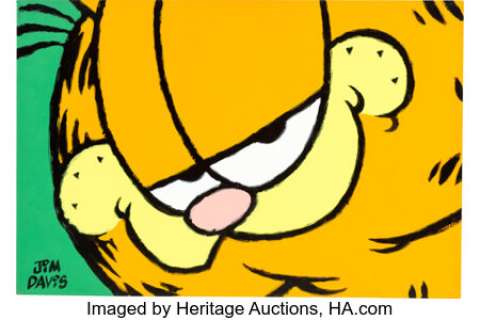 Jim Davis Studio | Jim Davis Studio - Garfield Painting Original Art (1993).... | Heritage