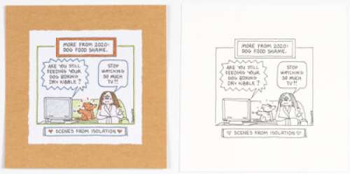 Guisewite, Cathy | Cathy Guisewite Scenes from Isolation Page 124 Single Panel Comic Illustration Original Art (Andrews McMeel Publis... (Total: 2 Original Art) | Heritage